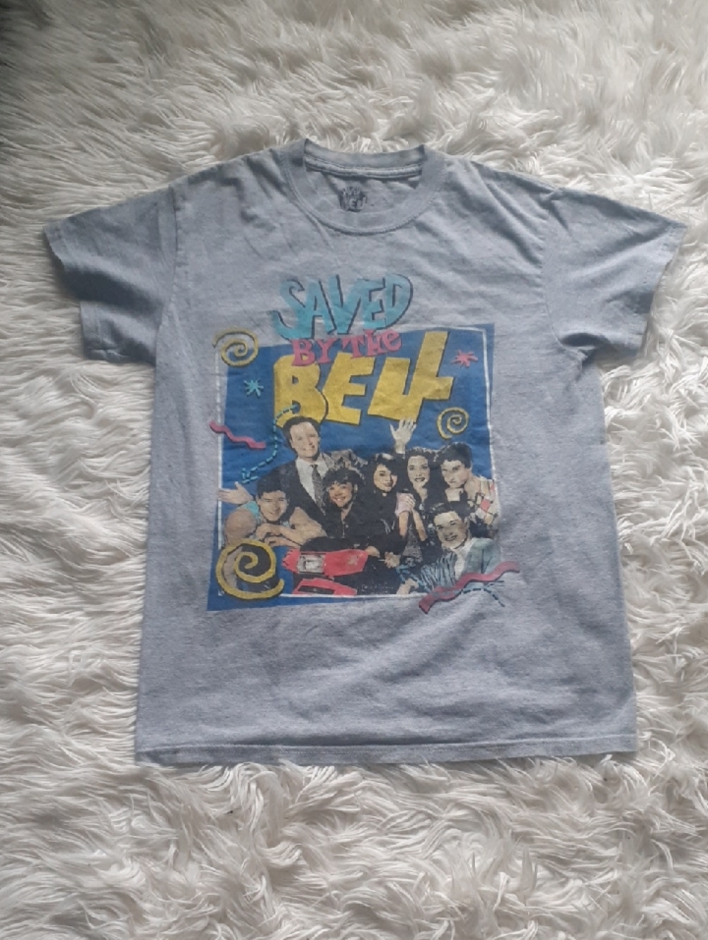 Gray Retro Saved By The Bell T-Shirt Men's Size Small